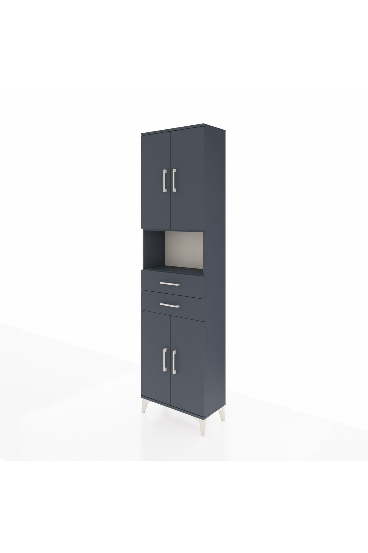 Arges Dolap 4 Raflı 2 Çekmeceli 4 Kapaklı 60x30x221 - S29M240V5A