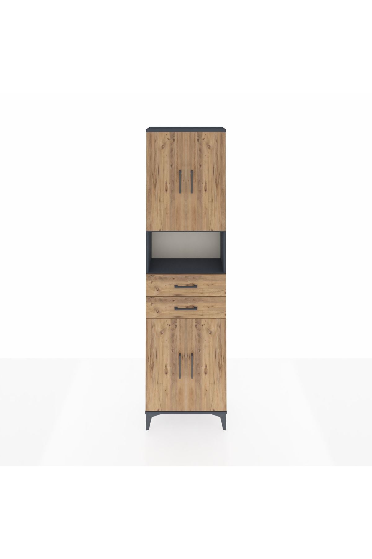 Arges Dolap 4 Raflı 2 Çekmeceli 4 Kapaklı 60x30x221 - S29M240V6A