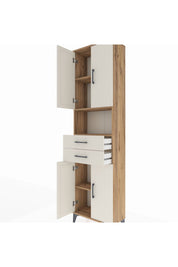 Arges Dolap 4 Raflı 2 Çekmeceli 4 Kapaklı 60x30x221 - S29M240V7A