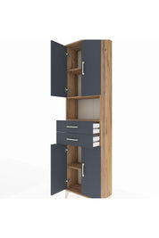Arges Dolap 4 Raflı 2 Çekmeceli 4 Kapaklı 60x30x221 - S29M240V8A