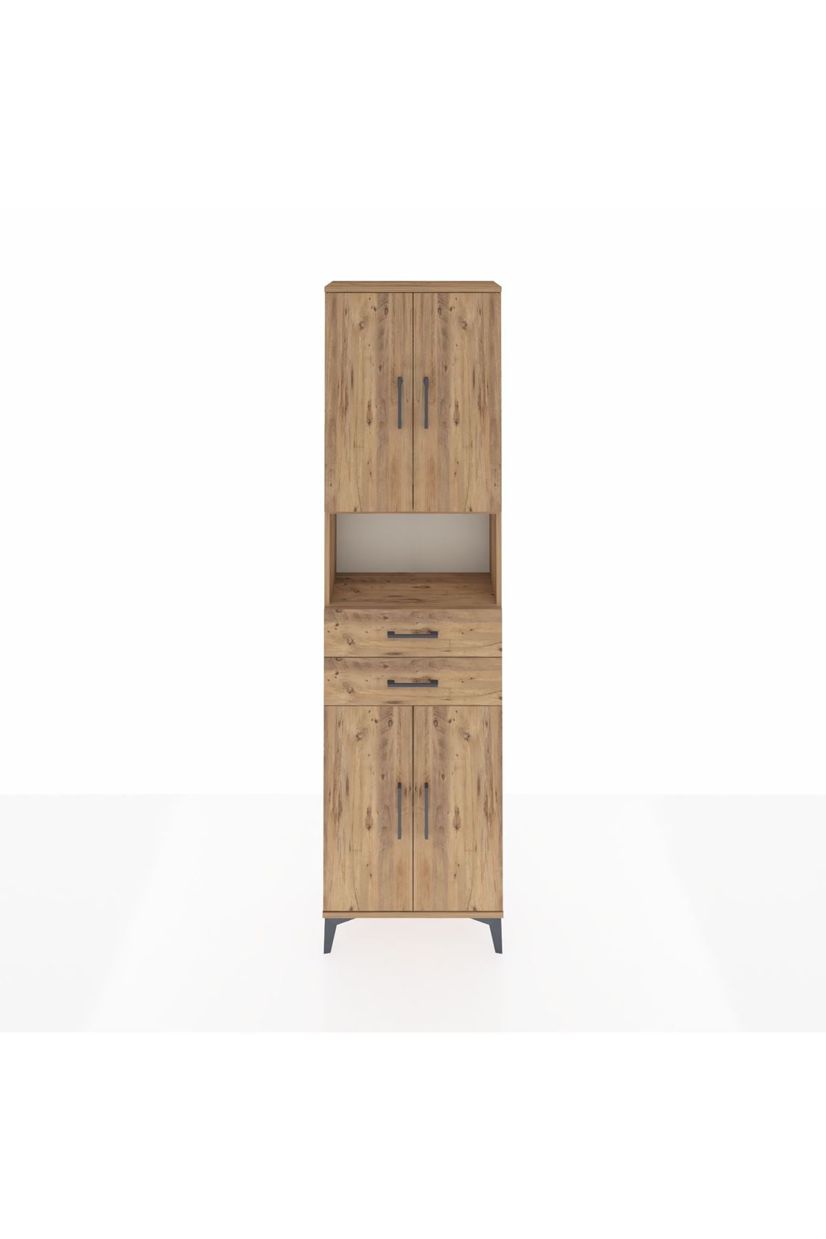 Arges Dolap 4 Raflı 2 Çekmeceli 4 Kapaklı 60x30x221 - S29M240V9A
