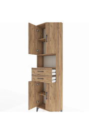 Arges Dolap 4 Raflı 2 Çekmeceli 4 Kapaklı 60x30x221 - S29M240V9A