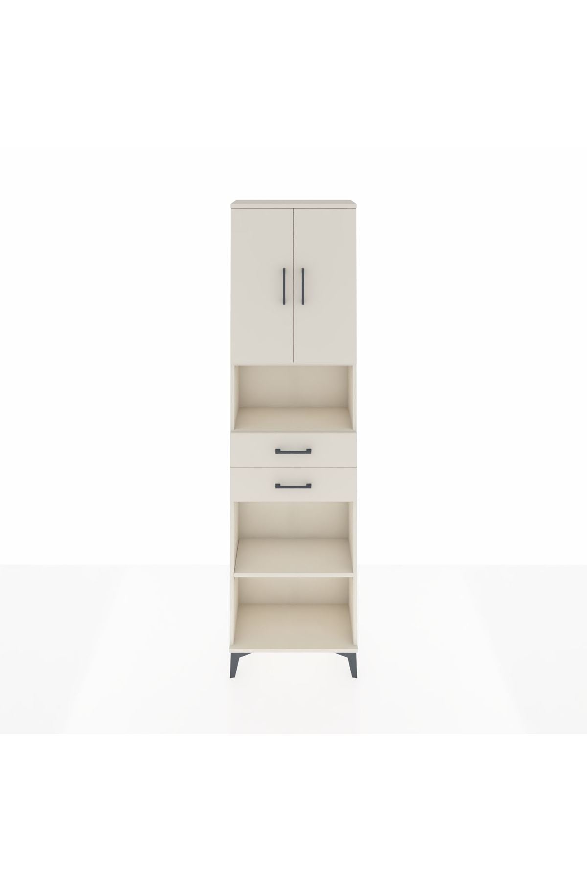 Arges Dolap 4 Raflı 2 Çekmeceli 2 Kapaklı 60x30x221 - S29M241V1A
