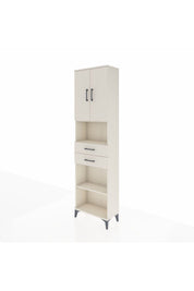 Arges Dolap 4 Raflı 2 Çekmeceli 2 Kapaklı 60x30x221 - S29M241V1A