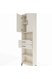 Arges Dolap 4 Raflı 2 Çekmeceli 2 Kapaklı 60x30x221 - S29M241V1A