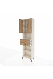Arges Dolap 4 Raflı 2 Çekmeceli 2 Kapaklı 60x30x221 - S29M241V3A