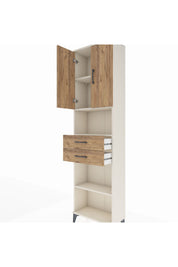 Arges Dolap 4 Raflı 2 Çekmeceli 2 Kapaklı 60x30x221 - S29M241V3A