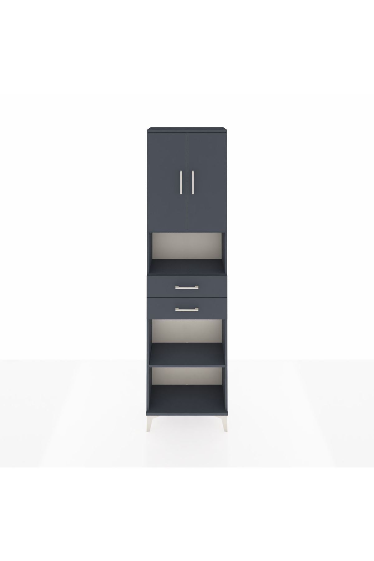 Arges Dolap 4 Raflı 2 Çekmeceli 2 Kapaklı 60x30x221 - S29M241V5A