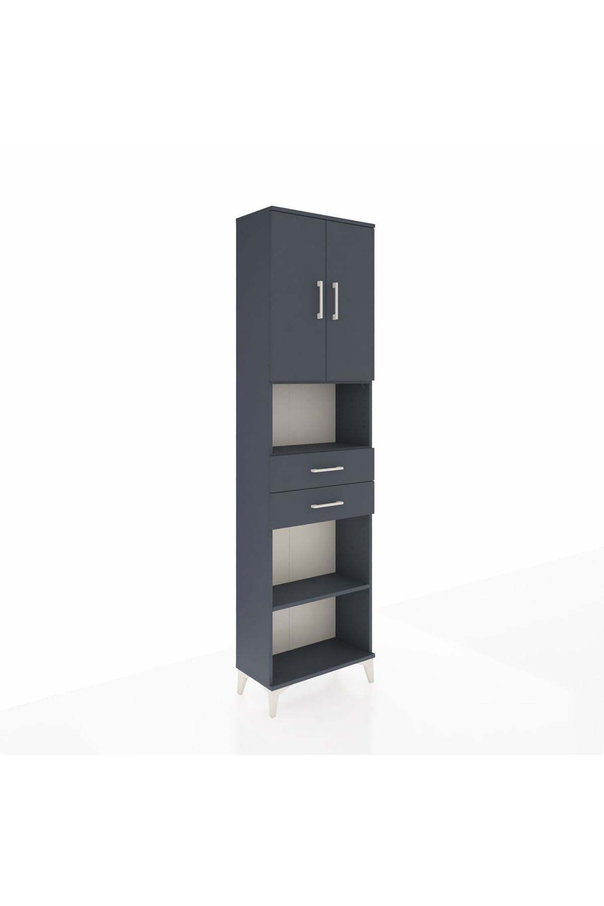 Arges Dolap 4 Raflı 2 Çekmeceli 2 Kapaklı 60x30x221 - S29M241V5A