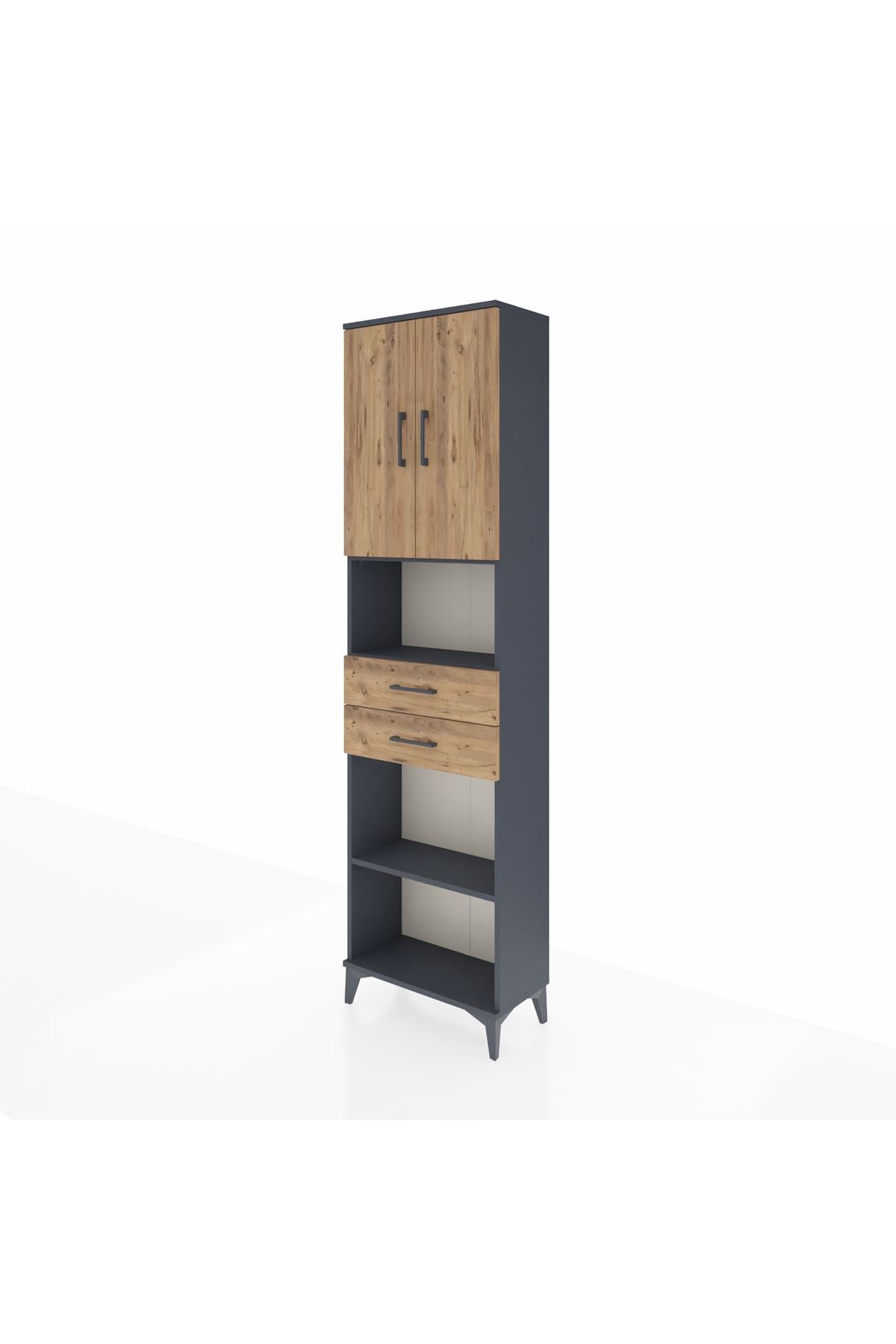 Arges Dolap 4 Raflı 2 Çekmeceli 2 Kapaklı 60x30x221 - S29M241V6A