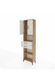 Arges Dolap 4 Raflı 2 Çekmeceli 2 Kapaklı 60x30x221 - S29M241V7A
