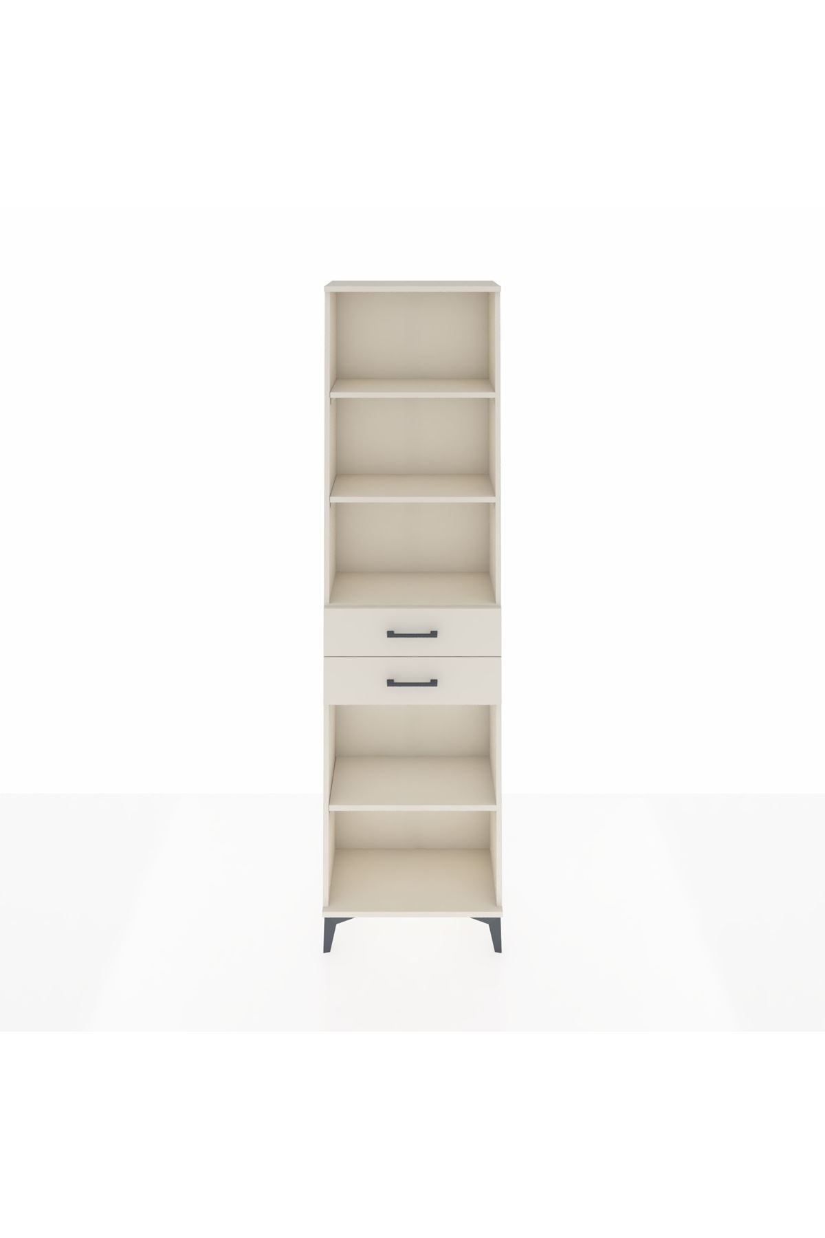 Arges Dolap 4 Raflı 2 Çekmeceli 60x30x221 - S29M243V1A