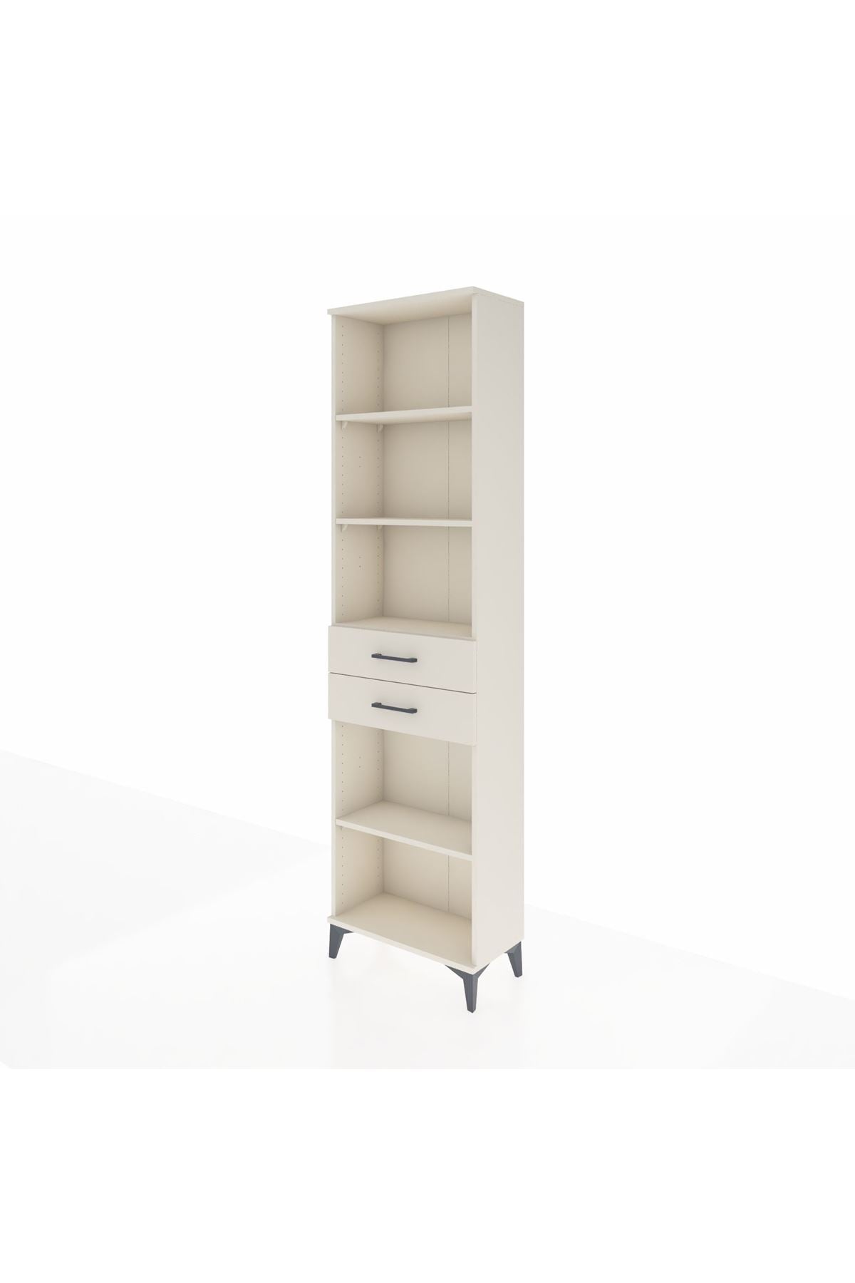 Arges Dolap 4 Raflı 2 Çekmeceli 60x30x221 - S29M243V1A