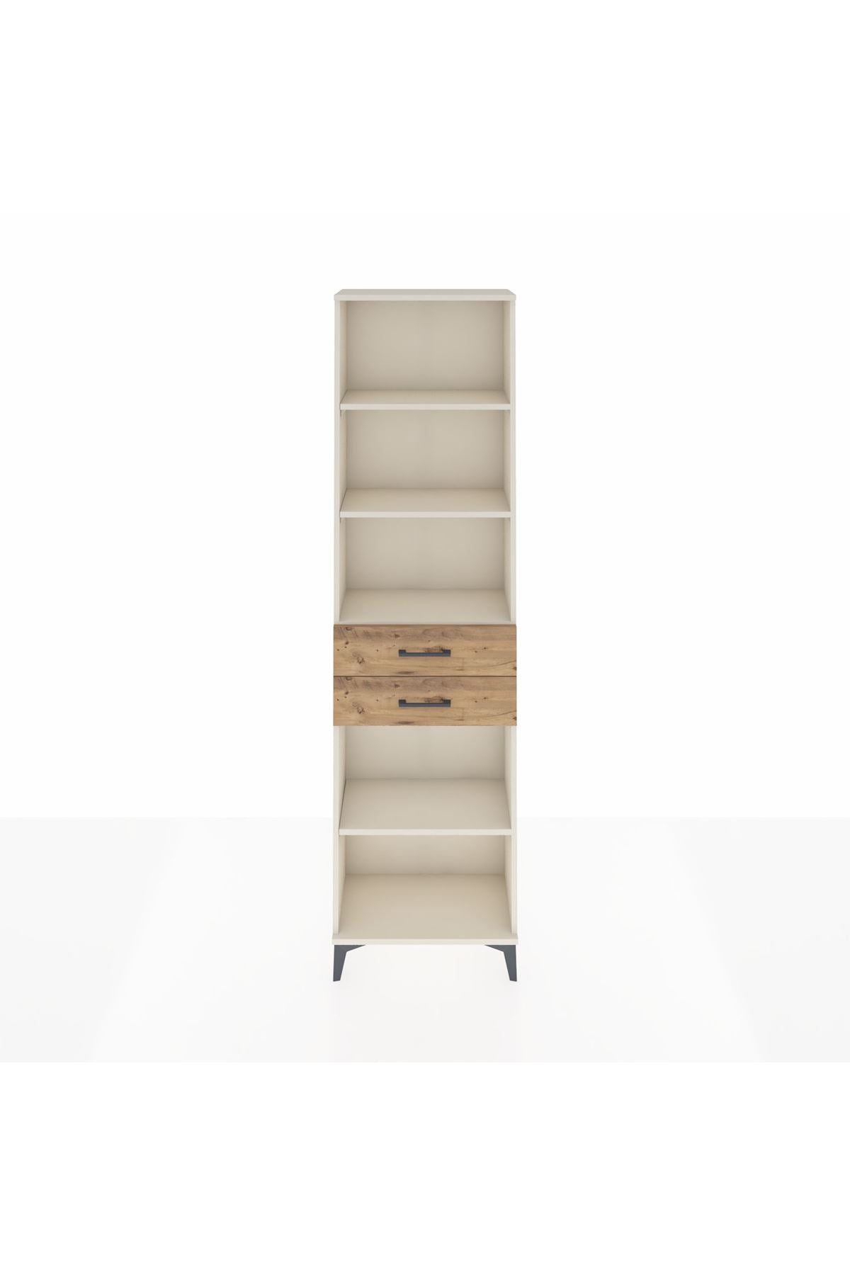 Arges Dolap 4 Raflı 2 Çekmeceli 60x30x221 - S29M243V3A