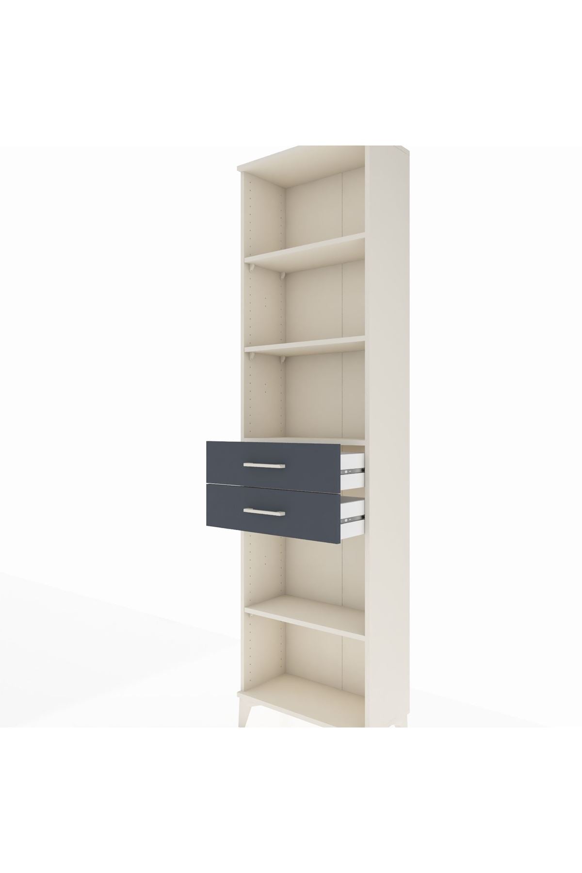 Arges Dolap 4 Raflı 2 Çekmeceli 60x30x221 - S29M243V2A