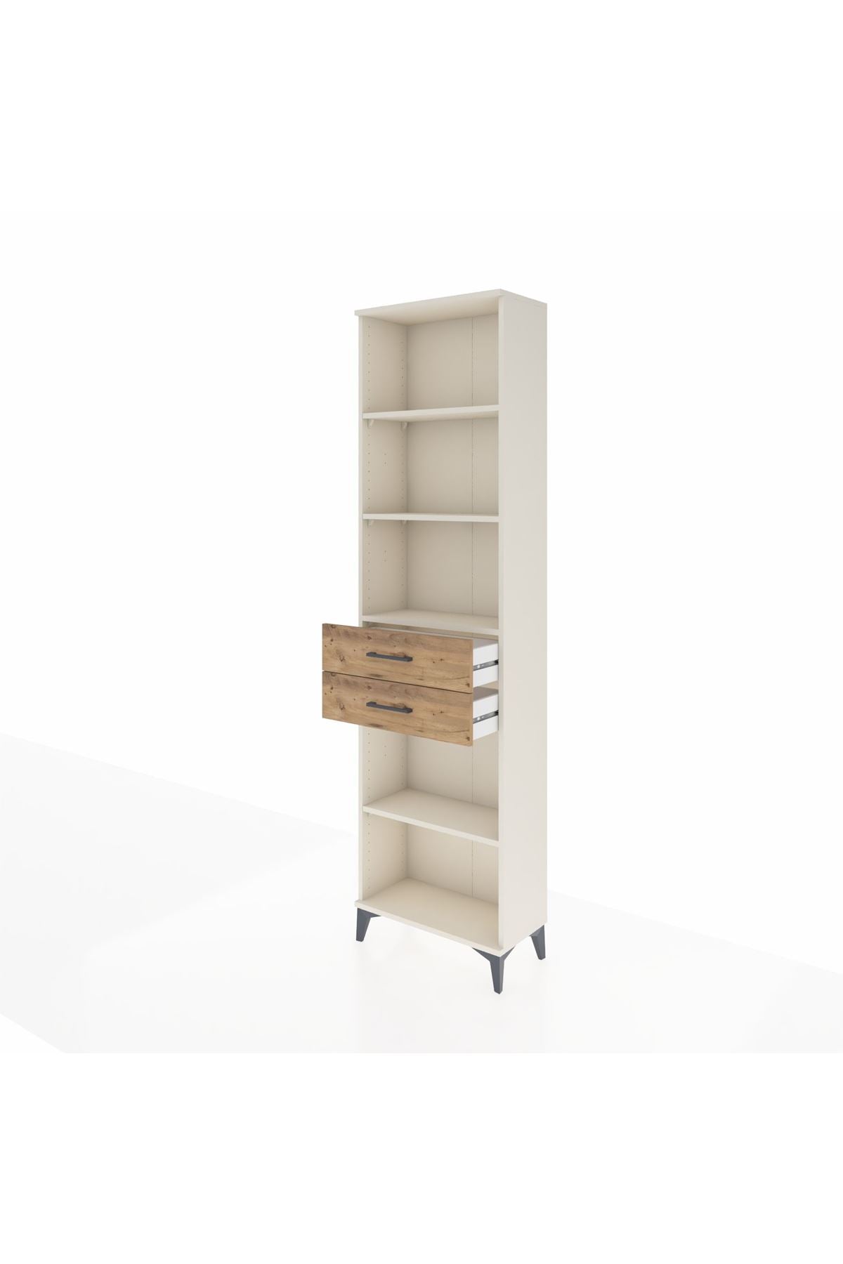 Arges Dolap 4 Raflı 2 Çekmeceli 60x30x221 - S29M243V3A