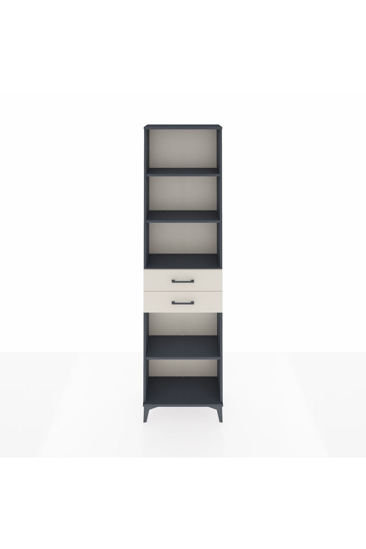 Arges Dolap 4 Raflı 2 Çekmeceli 60x30x221 - S29M243V4A