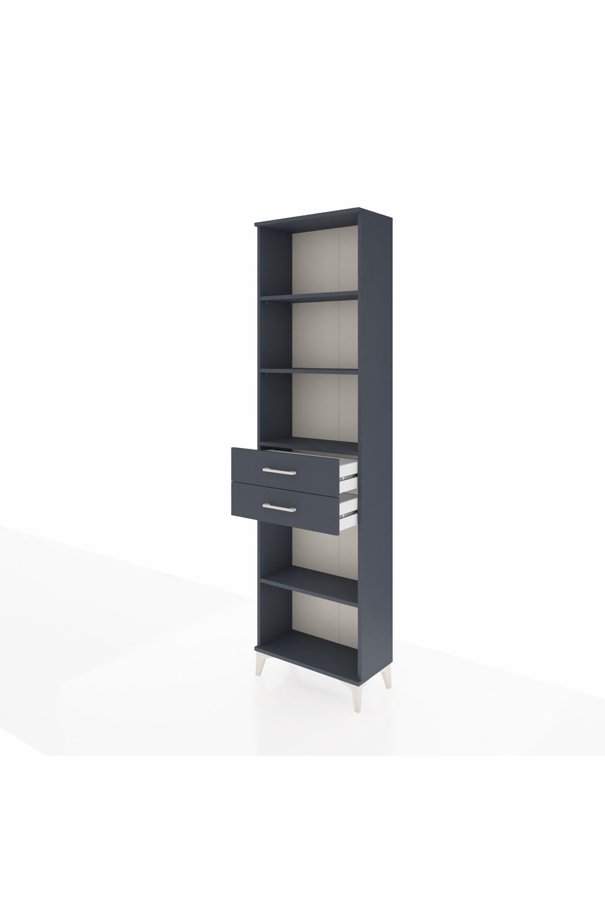Arges Dolap 4 Raflı 2 Çekmeceli 60x30x221 - S29M243V5A