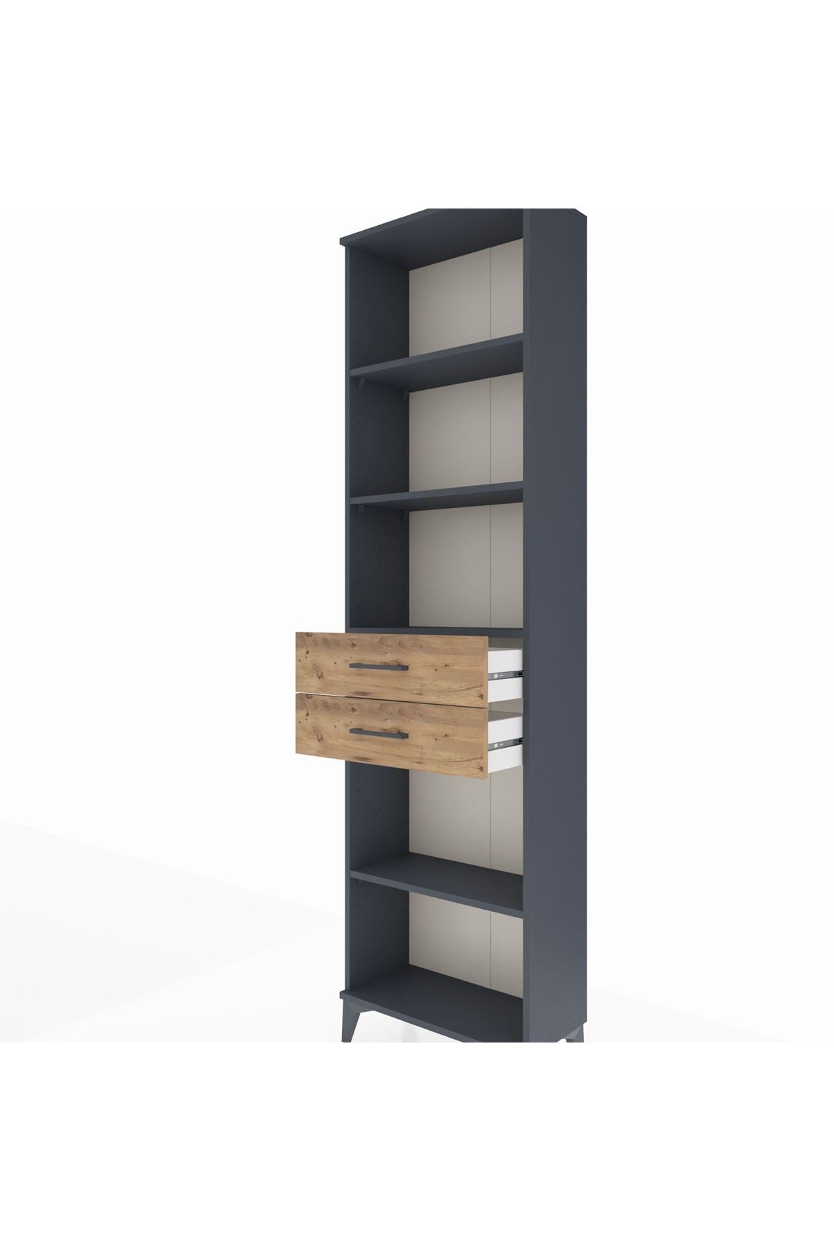 Arges Dolap 4 Raflı 2 Çekmeceli 60x30x221 - S29M243V6A