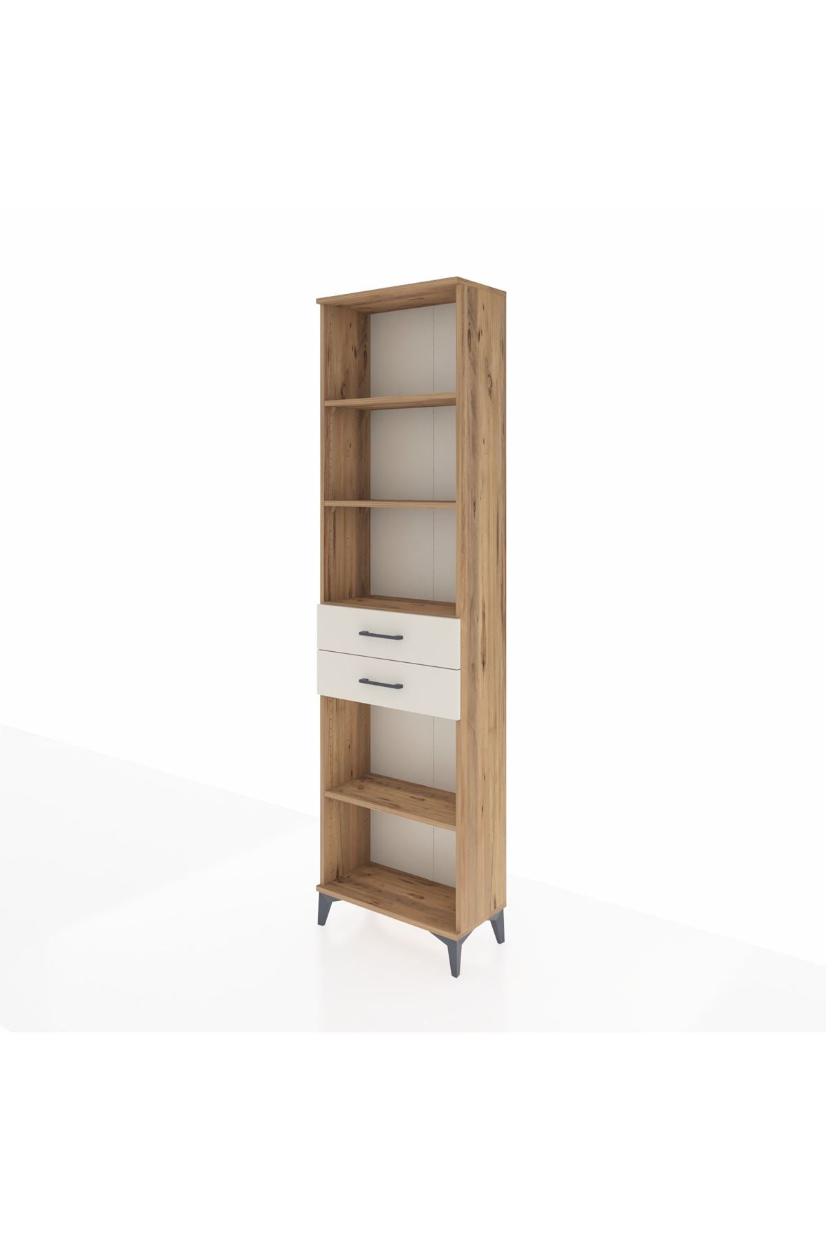 Arges Dolap 4 Raflı 2 Çekmeceli 60x30x221 - S29M243V7A