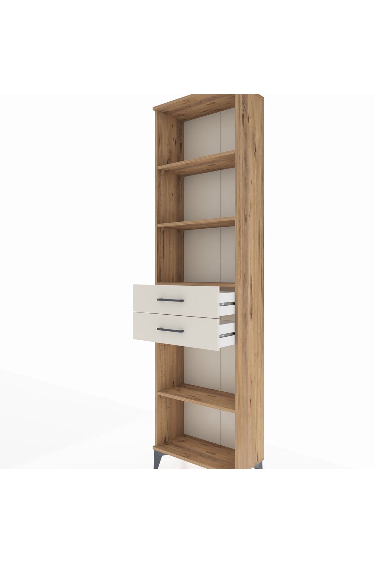 Arges Dolap 4 Raflı 2 Çekmeceli 60x30x221 - S29M243V7A