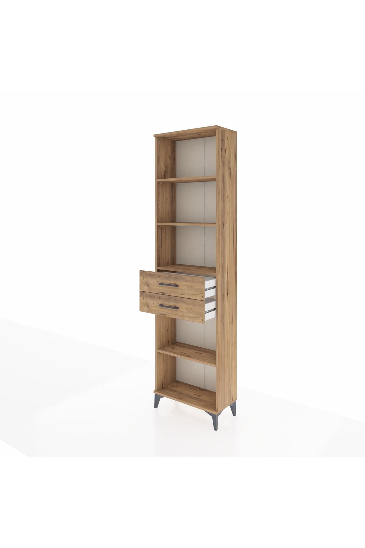 Arges Dolap 4 Raflı 2 Çekmeceli 60x30x221 - S29M243V9A