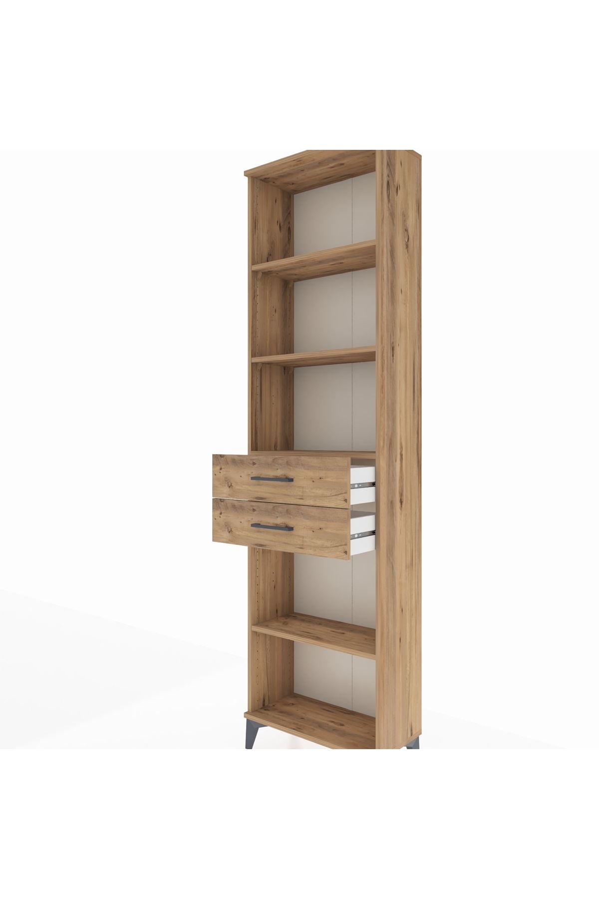 Arges Dolap 4 Raflı 2 Çekmeceli 60x30x221 - S29M243V9A
