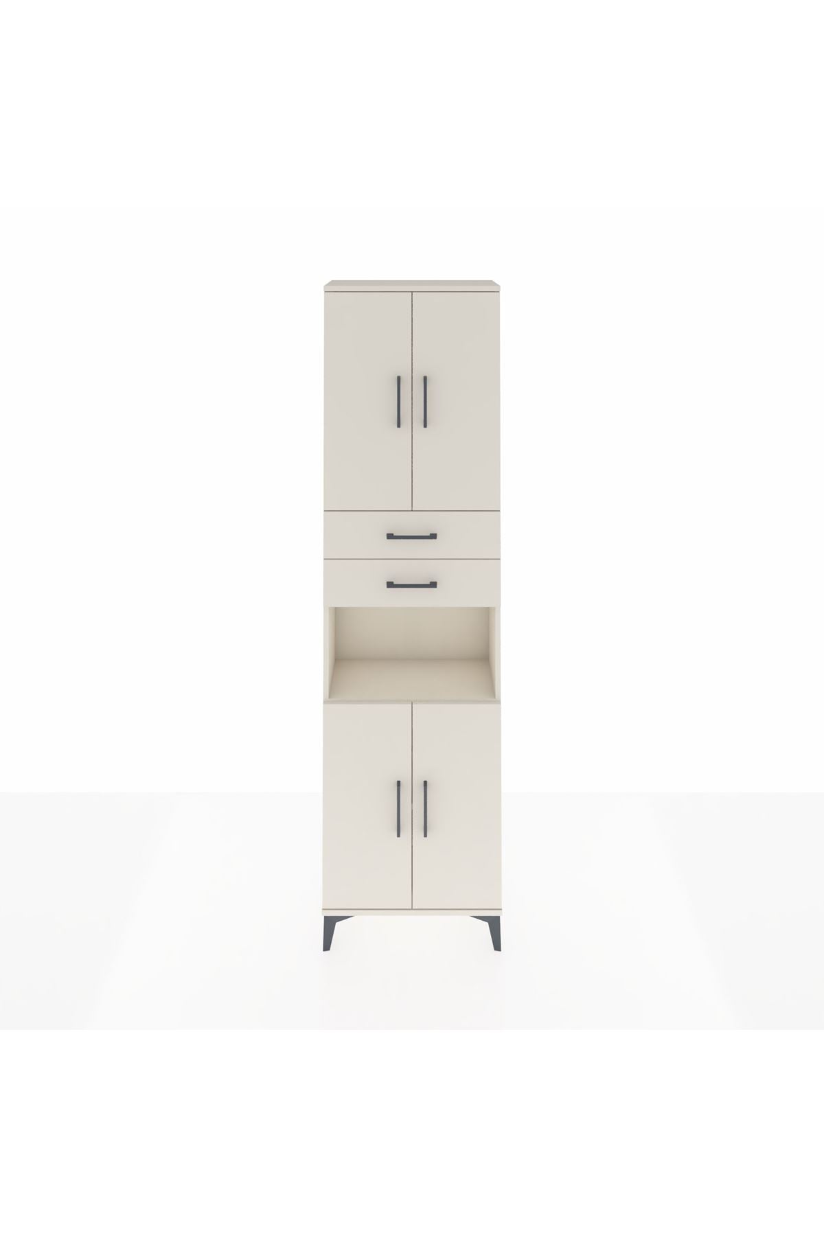 Arges Dolap 4 Raflı 2 Çekmeceli 4 Kapaklı 60x30x221 - S29M244V1A