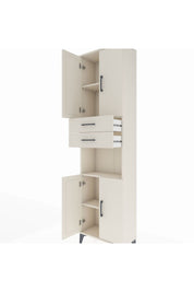 Arges Dolap 4 Raflı 2 Çekmeceli 4 Kapaklı 60x30x221 - S29M244V1A