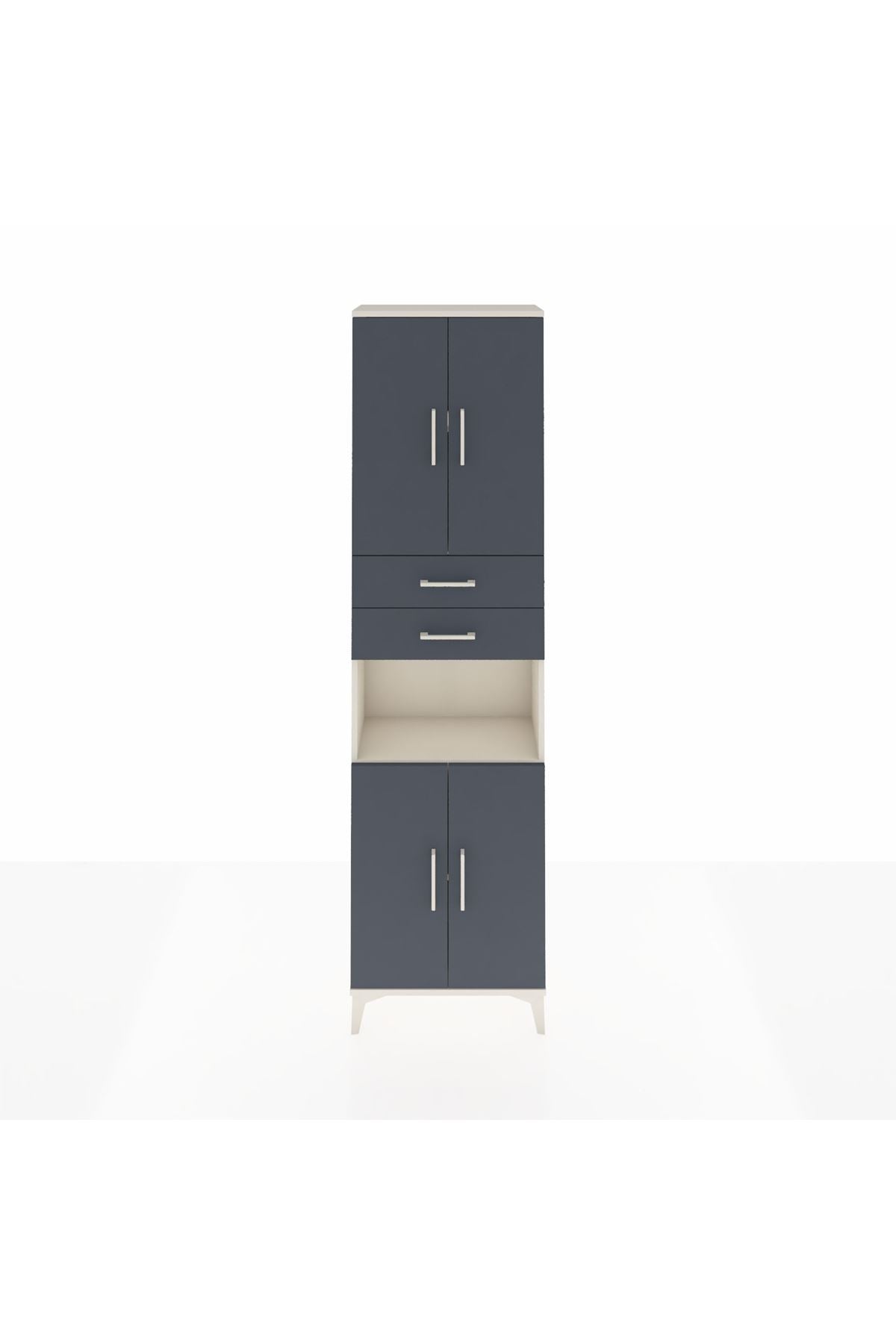 Arges Dolap 4 Raflı 2 Çekmeceli 4 Kapaklı 60x30x221 - S29M244V2A