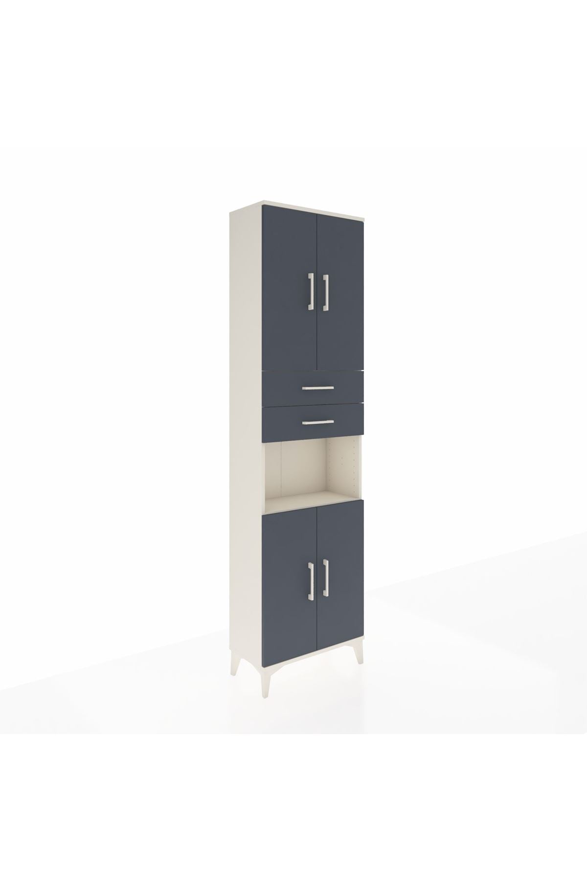 Arges Dolap 4 Raflı 2 Çekmeceli 4 Kapaklı 60x30x221 - S29M244V2A