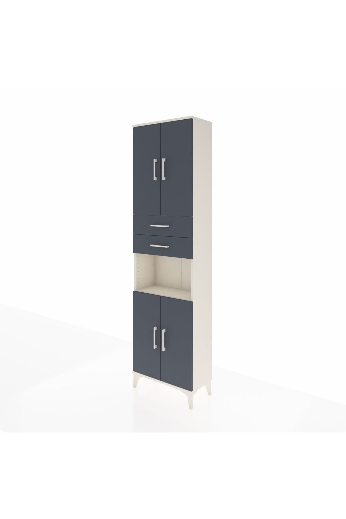 Arges Dolap 4 Raflı 2 Çekmeceli 4 Kapaklı 60x30x221 - S29M244V2A