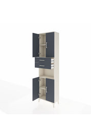 Arges Dolap 4 Raflı 2 Çekmeceli 4 Kapaklı 60x30x221 - S29M244V2A