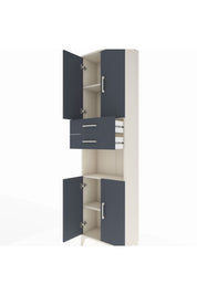 Arges Dolap 4 Raflı 2 Çekmeceli 4 Kapaklı 60x30x221 - S29M244V2A
