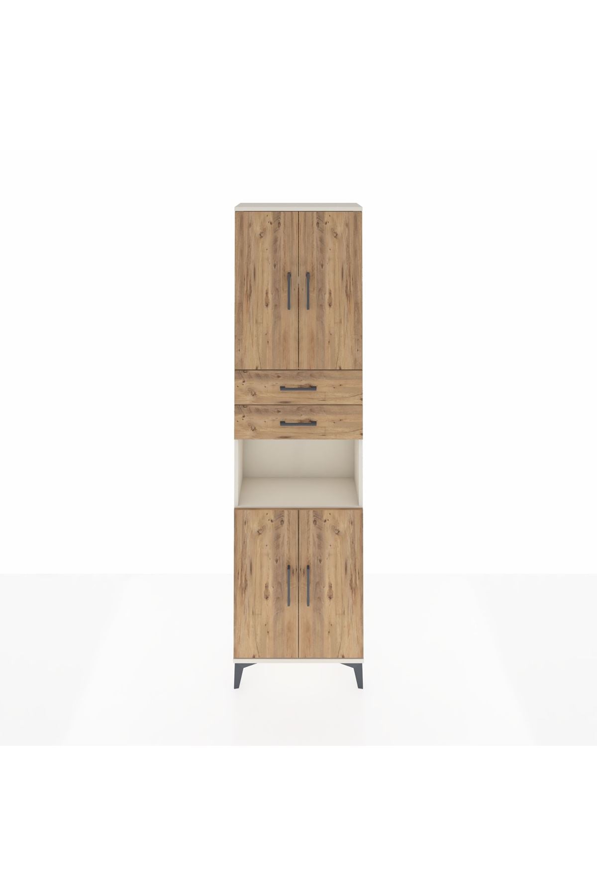 Arges Dolap 4 Raflı 2 Çekmeceli 4 Kapaklı 60x30x221 - S29M244V3A