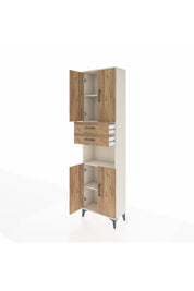Arges Dolap 4 Raflı 2 Çekmeceli 4 Kapaklı 60x30x221 - S29M244V3A