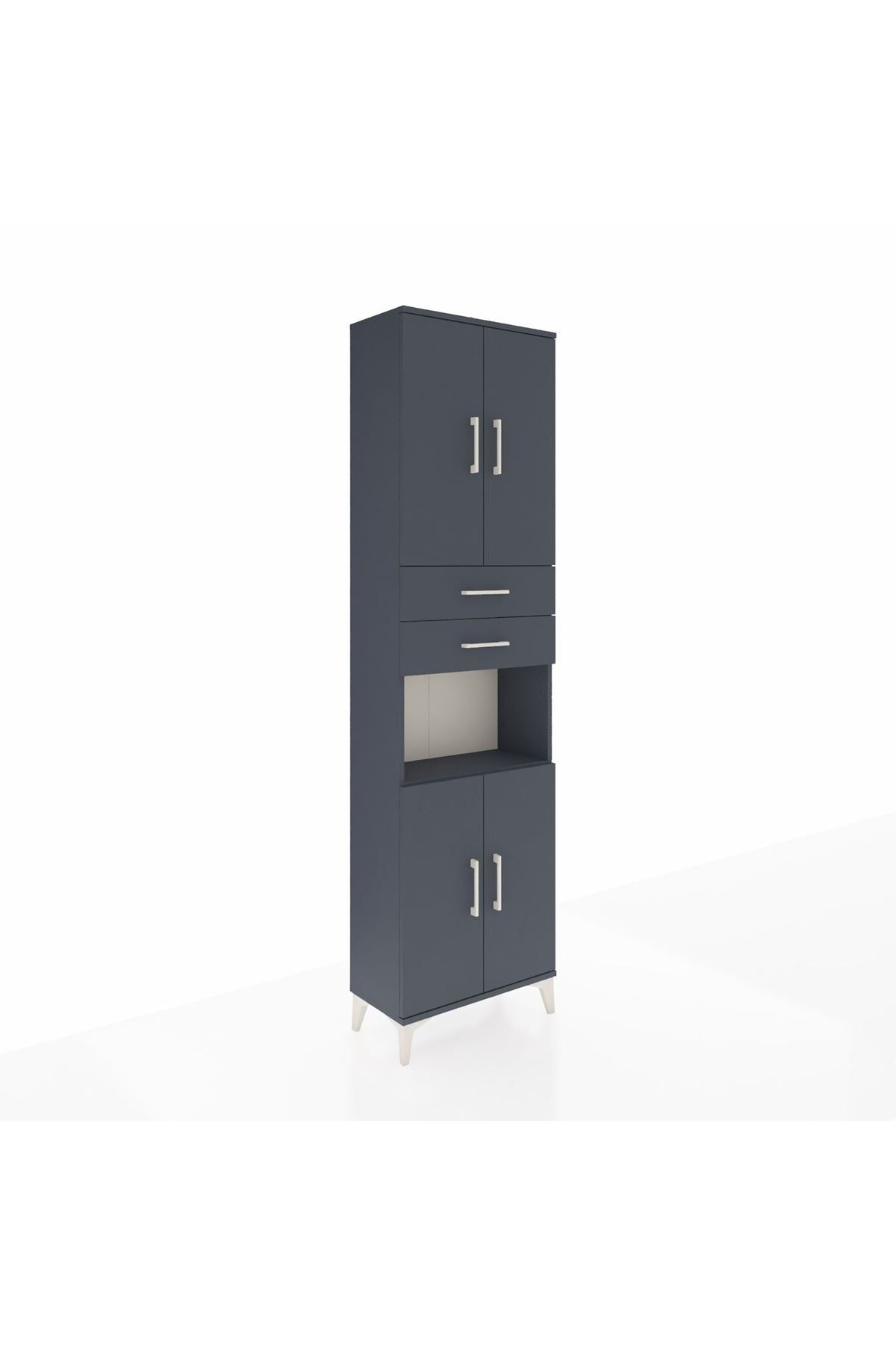 Arges Dolap 4 Raflı 2 Çekmeceli 4 Kapaklı 60x30x221 - S29M244V5A
