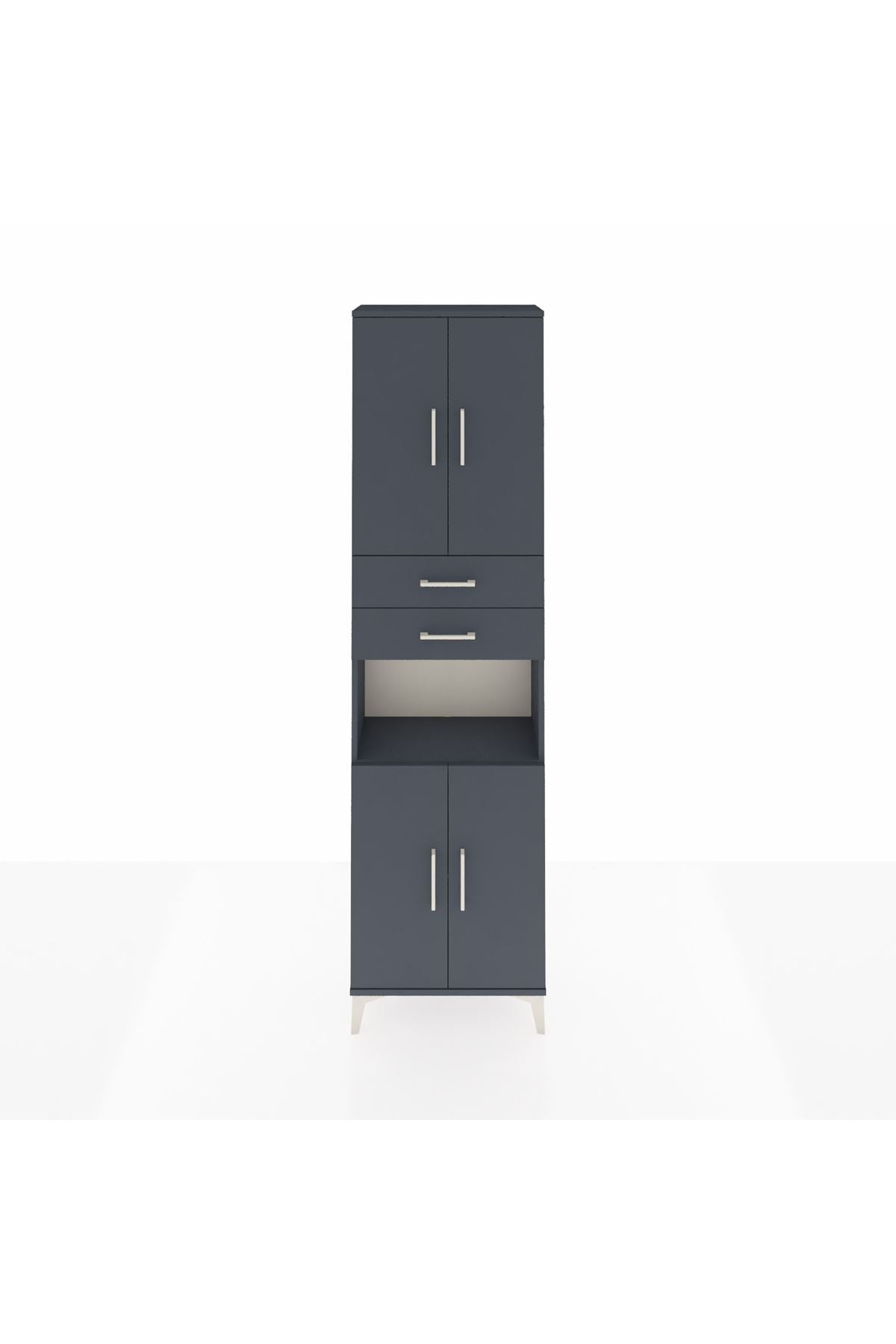 Arges Dolap 4 Raflı 2 Çekmeceli 4 Kapaklı 60x30x221 - S29M244V5A