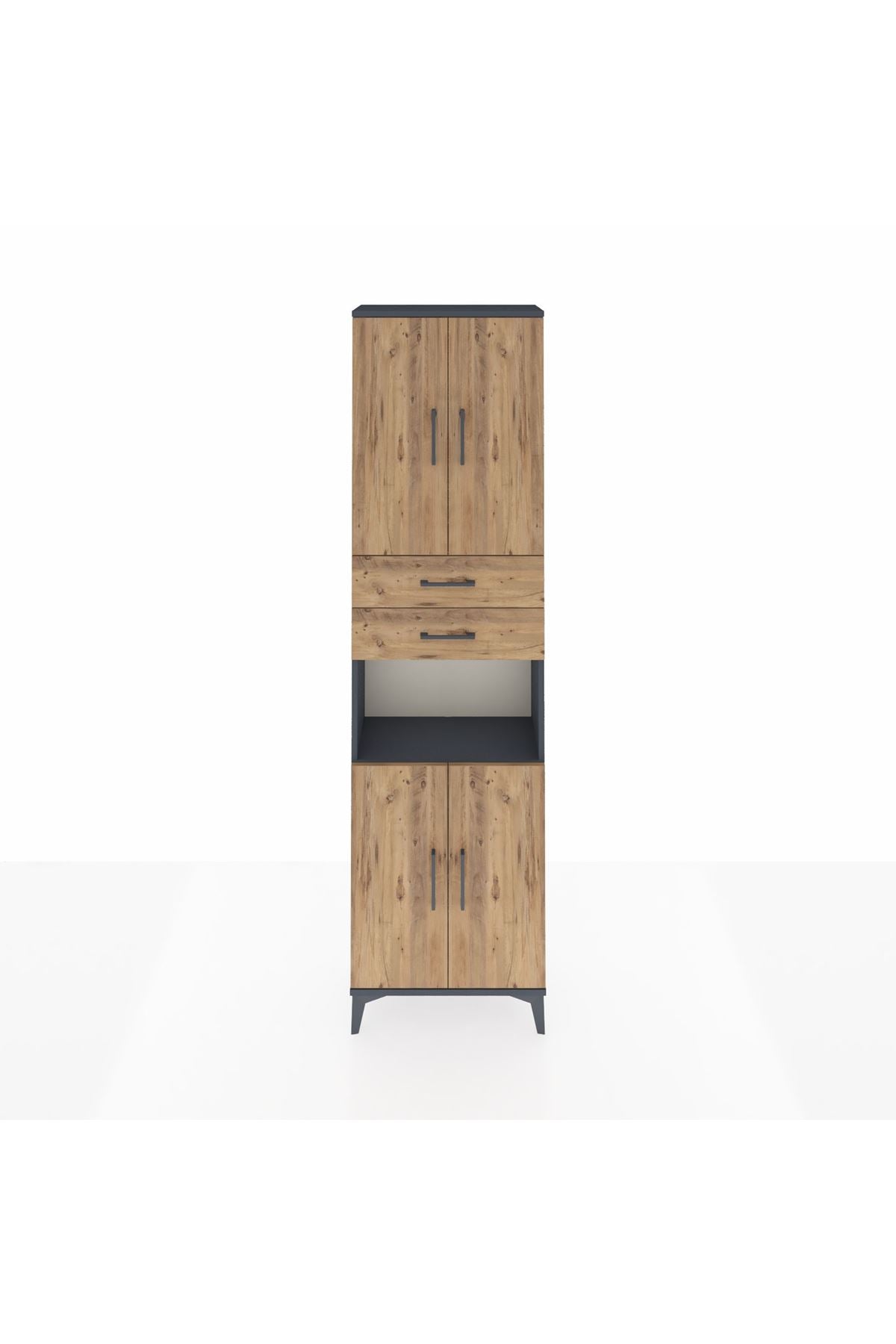 Arges Dolap 4 Raflı 2 Çekmeceli 4 Kapaklı 60x30x221 - S29M244V6A