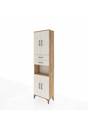 Arges Dolap 4 Raflı 2 Çekmeceli 4 Kapaklı 60x30x221 - S29M244V7A