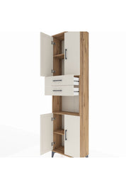 Arges Dolap 4 Raflı 2 Çekmeceli 4 Kapaklı 60x30x221 - S29M244V7A