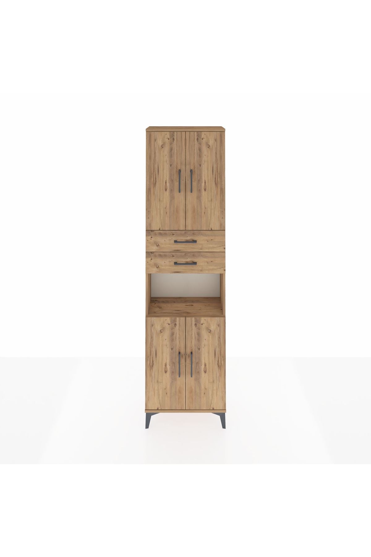 Arges Dolap 4 Raflı 2 Çekmeceli 4 Kapaklı 60x30x221 - S29M244V9A