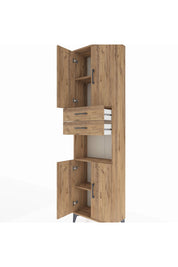 Arges Dolap 4 Raflı 2 Çekmeceli 4 Kapaklı 60x30x221 - S29M244V9A