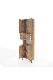Arges Dolap 4 Raflı 2 Çekmeceli 4 Kapaklı 60x30x221 - S29M244V9A