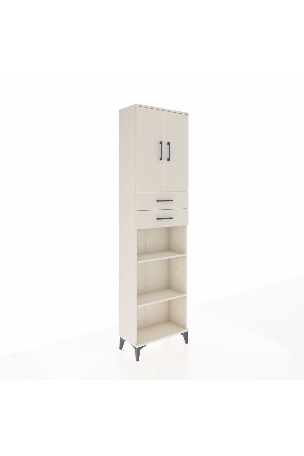 Arges Dolap 4 Raflı 2 Çekmeceli 2 Kapaklı 60x30x221 - S29M245V1A