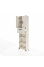 Arges Dolap 4 Raflı 2 Çekmeceli 2 Kapaklı 60x30x221 - S29M245V1A