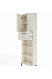 Arges Dolap 4 Raflı 2 Çekmeceli 2 Kapaklı 60x30x221 - S29M245V1A