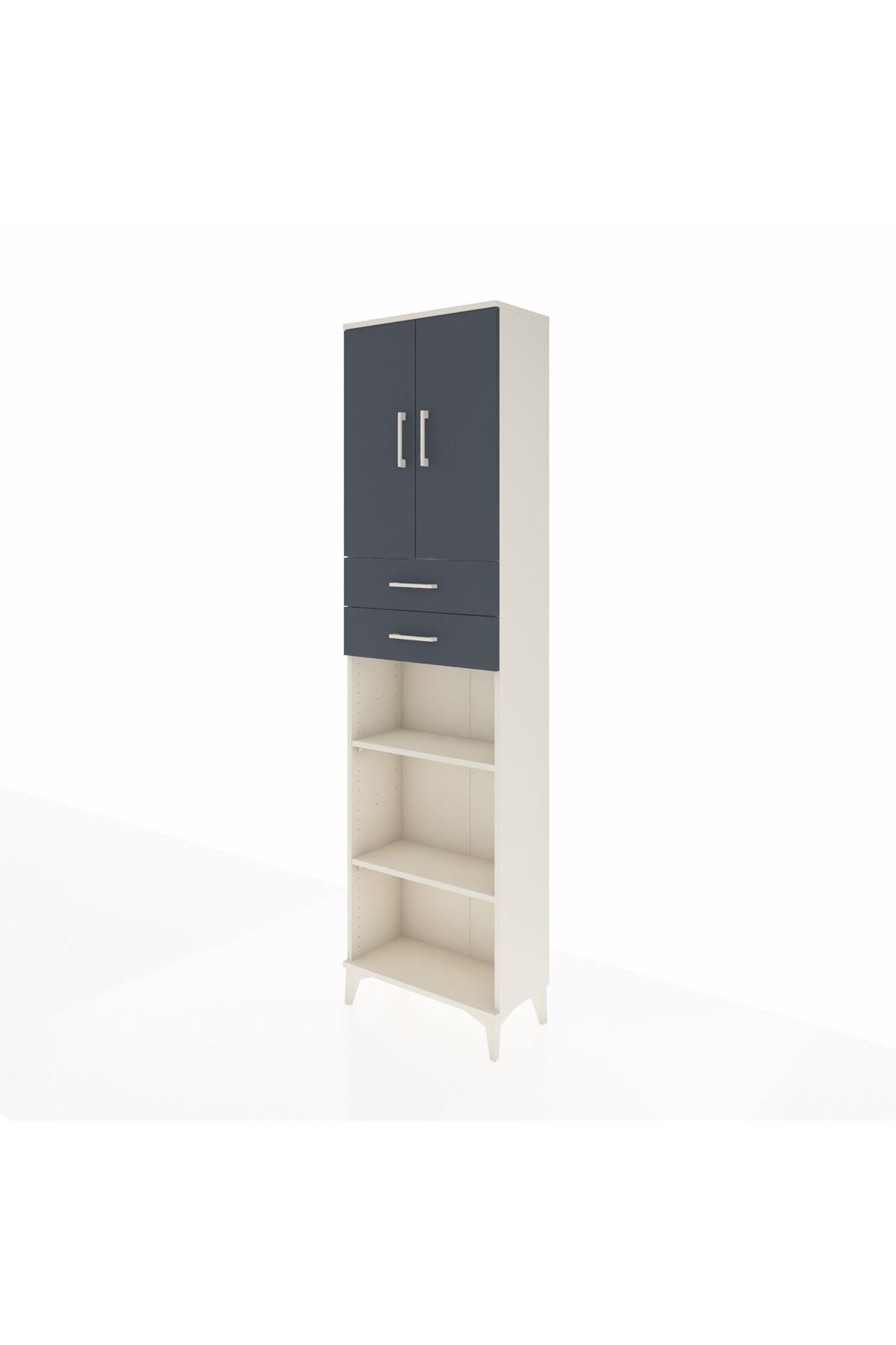 Arges Dolap 4 Raflı 2 Çekmeceli 2 Kapaklı 60x30x221 - S29M245V2A
