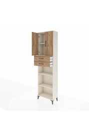 Arges Dolap 4 Raflı 2 Çekmeceli 2 Kapaklı 60x30x221 - S29M245V3A
