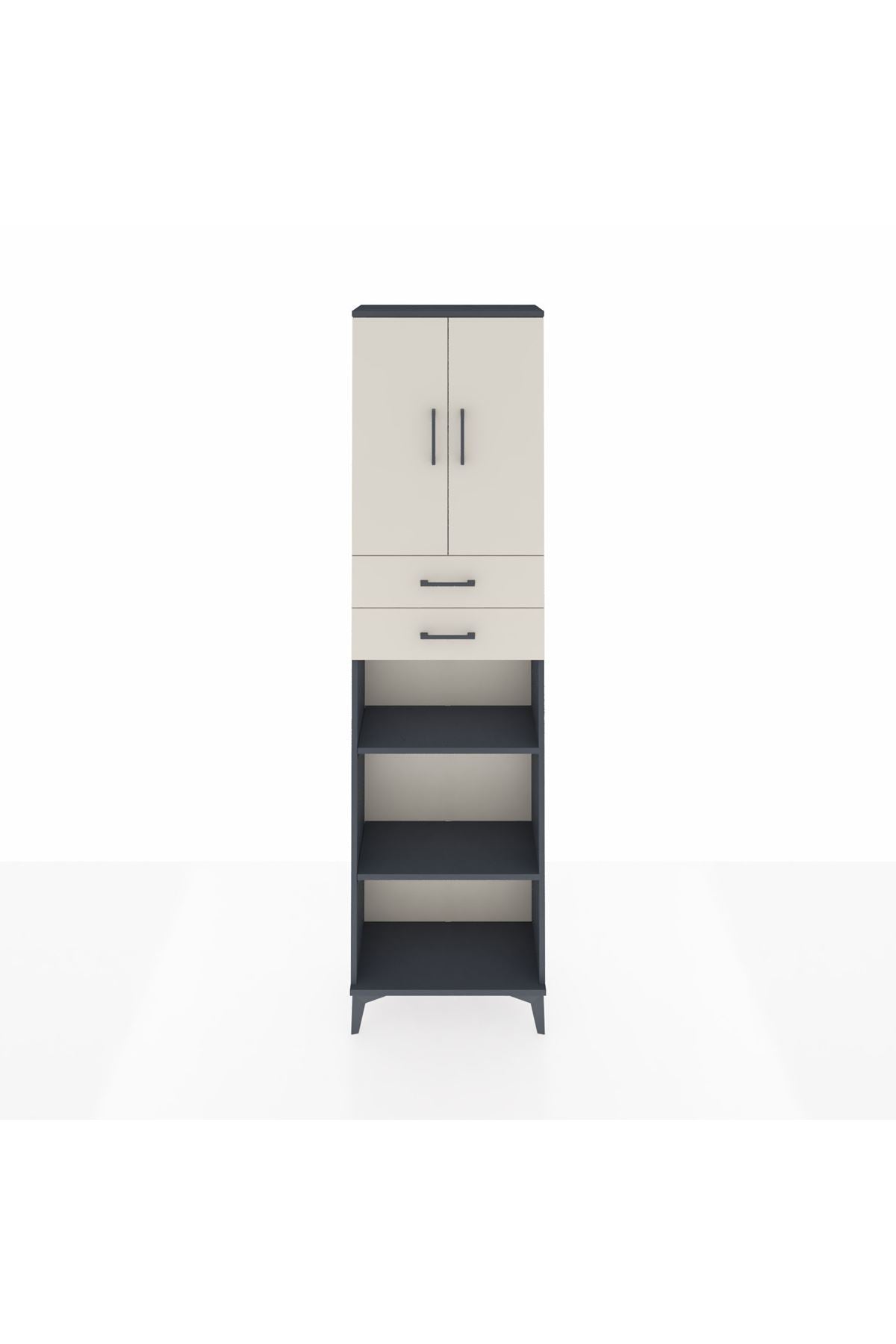Arges Dolap 4 Raflı 2 Çekmeceli 2 Kapaklı 60x30x221 - S29M245V4A